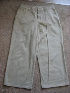 Womens Tan GAP Cotton Capri Pants 10 - Picture 1 of 2