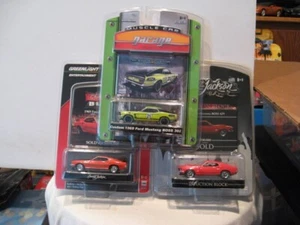 GREENLIGHT AUCTION BLOCK 1969 MUSTANG BOSS 429 & MACH 1 / MCG S6 CUSTOM BOSS 302 - Picture 1 of 3