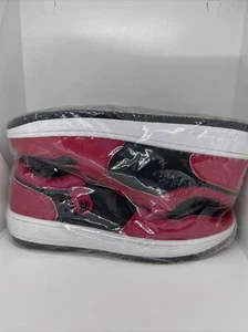 Scarpe da passeggio in pelle sintetica e gomma rosse e nere, donna 10,5 - Foto 1 di 4