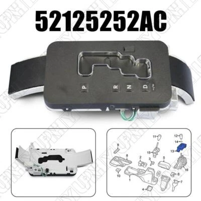 PARA JEEP WRANGLER LIBERTY DODGE NITRO TRANSMISIÓN AUTOMÁTICA PALANCA DE CAMBIOS BISEL NUEVO Foto 1 de 4