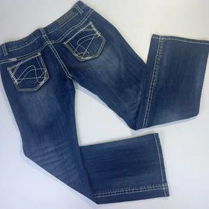Jeans de Vaquera Rock & Roll 33X32 (34X30) Punto Grueso Bordado Bootcut - Imagen 1 de 14