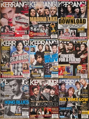 Magazine Mixed x9 Set 8 - Kerrang - Paramore, Madina Lake, All Time Low See Info - Image 1 of 4