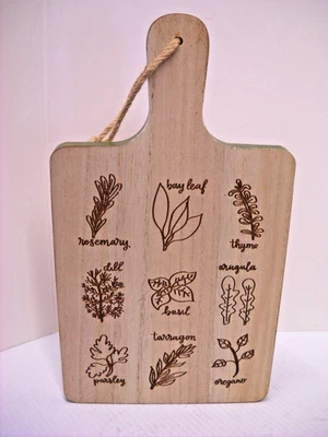 Tábua de corte de madeira em relevo erva tela dupla face acabamento verde NOS - Imagem 1 de 4