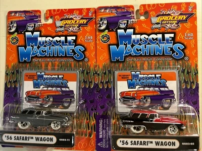 Muscle Machines Grocery Getters 1956 Safari Wagons - Image 1 of 4