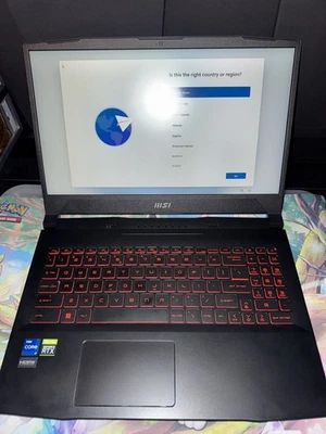 MSI Katana GF66 15.6" FHD 144Hz i7-12700H 16GB RAM 512GB SSD RTX 3060 W11 - USED - Image 1 of 4