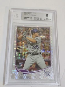 2013 Topps Chrome Xfractor Nolan Arenado Rookie RC BGS Mint 9 Rockies #78 - Picture 1 of 2