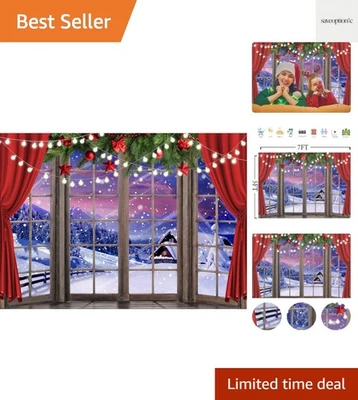 7x5英尺圣诞背景 - 令人惊叹的仙境场景假日回忆 — 第 1/4 张图片