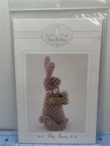 BUNNY HILL DESIGNS Sewing Pattern - BITTY BUNNY PIN CUSHION - 5" Tall Wool Bunny - Picture 1 of 3