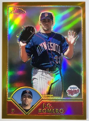 2003 Topps Chrome Gold Refractors #360 J.C. Romero /449 - Image 1 of 2