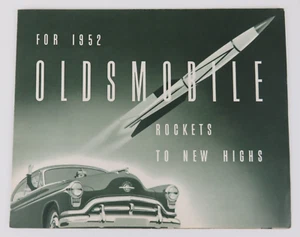 Vintage For 1952 Oldsmobile Rockets to New Highs Green Tint Brochure - Picture 1 of 4