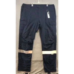 Neu 3M Scotchlite reflektierendes gerades Bein marineblau Cargohose Größe 2XL Herren - Bild 1 von 12
