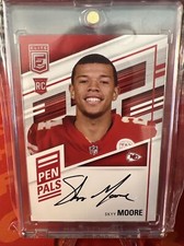 Skyy Moore 2022 Panini Elite Pen Pals RC Autograph Auto On Card Chiefs #PP-SM