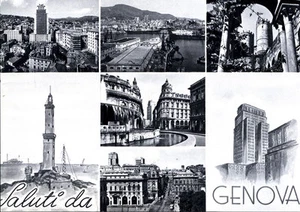 CARTOLINA POSTCARD CARTE POSTALE  LIGURIA GENOVA SALUTI DA GENOVA - Imagen 1 de 1