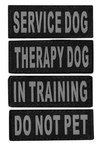 Juego de 2 accesorios de arnés de entrenamiento de terapia extraíbles para mascotas servicio - Imagen 1 de 11