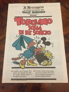 Topolino sosia di re scorcio Il Messaggero 6 maggio 1989 - Picture 1 of 1
