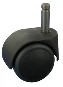 Satz 5x Stuhlrollen Doppelrollen weiches Rad Ø50 Stift 10x32 - Bild 1 von 1