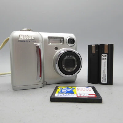 Nikon Digital Camera Coolpix 775 2.1MP Silver Tested - Image 1 of 4