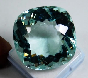 Acquamarina blu Santa Maria 91 ct naturale taglio radiante pietra preziosa sfusa certificata - Foto 1 di 4