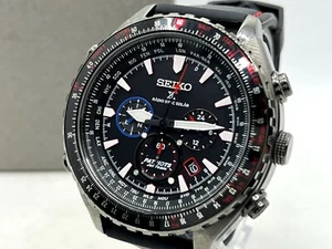 Auth SEIKO Prospex Limited Edition Patriots Jet Team Solar Wristwatch 8B92-0AM0  - Picture 1 of 12