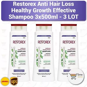 Restorex Anti Haarausfall Gesundes Wachstum Effektives Shampoo 3 SET (3x500ml) - Bild 1 von 2