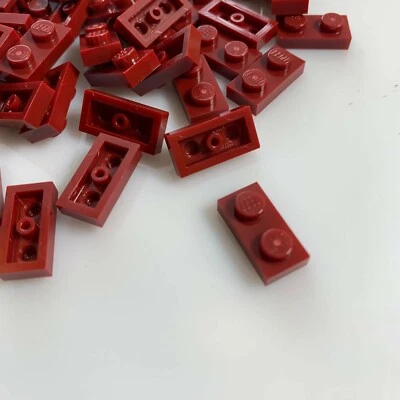 75 por lote NUEVO LEGO Nuevo Rojo Oscuro 1x2 Placas (3023/4539097) Foto 1 de 3