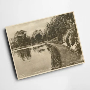 A6 PRINT - Vintage Cheshire - Lake and Rockery In Park, West Kirby - Picture 1 of 1