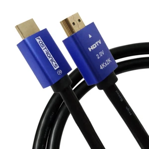 PREMIUM HDMI Cable Lead V2.0HD High Speed 4K/3D/PS4/5 Xbox 0.5/1/1.5/2/3/4/5/10M - Picture 1 of 7