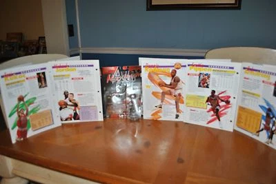 CHICAGO BULLS RARE SPORTS HEROES, FEATS & FACTS SHEETS + FREE M. JORDAN FIGURE Foto 1 de 4