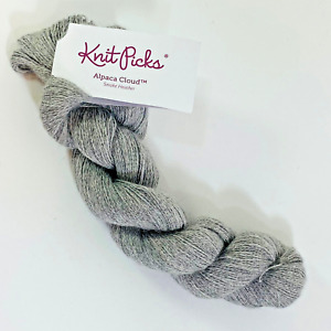 Knit Picks ALPACA CLOUD Yarn 100% Baby Alpaca SMOKE HEATHER #23496 Lace Weight