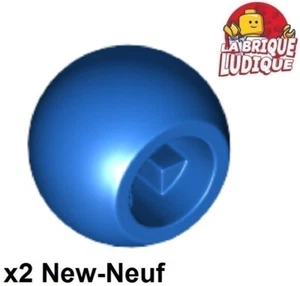 Lego technic 2x boule balle rond Ball Joint bleu/blue 32474 NEUF - Imagen 1 de 1