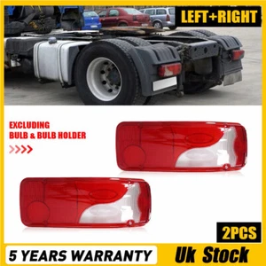 Pair For Scania Serie P&R (2006-on) Left Right Side Rear Tail Stop Lamp Lens UK - Picture 1 of 19