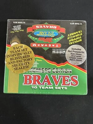 1993 TOPPS Stadium Club Atlanta Braves Edition Box Sealed 10 Team Sets Rare - Image 1 of 4