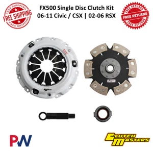 Clutch Masters FX500 Single Disc Clutch Kit For Civic, RSX, CSX #08037-HRB6 - Picture 1 of 12