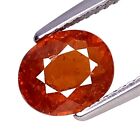 2.13Cts Red Orange Natural Spessartite Garnet Oval Cut Loose Gemstones