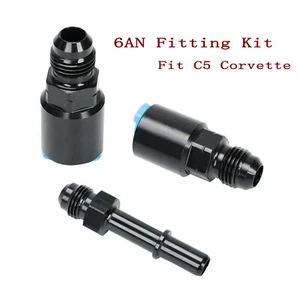 Fits C5 Corvette Fuel Pressure Regulator/Filter-LS 6AN Conversion Fitting - Picture 1 of 8