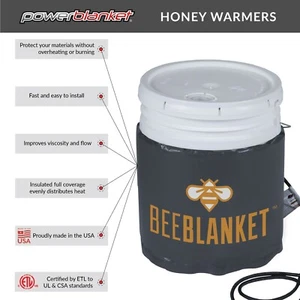 Honigheizung - Powerblanket BB05-240V Bienendecke 5 Gal Eimerheizung - 240 Volt - Bild 1 von 11