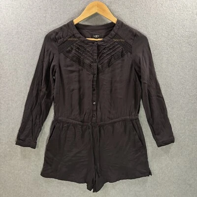 Ann Taylor Petites Loft 长袖连身裤短裤套衫女式小号娇小 SP — 第 1/4 张图片