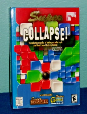 2002 SUPER COLLAPSE! PC Game for Windows & MAC Sealed New/Old Stock Mumbo Jumbo - Image 1 of 4