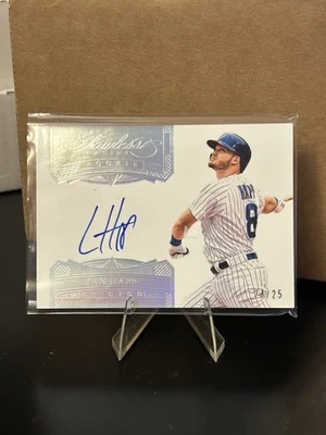Autógrafo Ian Happ 2017 Panini Flawless RC automático 24/25 Rookie CUBS Foto 1 de 2