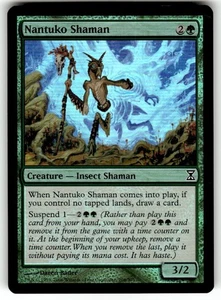 FOIL Nantuko Shaman Time Spiral Common – MTG Magic the Gathering Card - Picture 1 of 2
