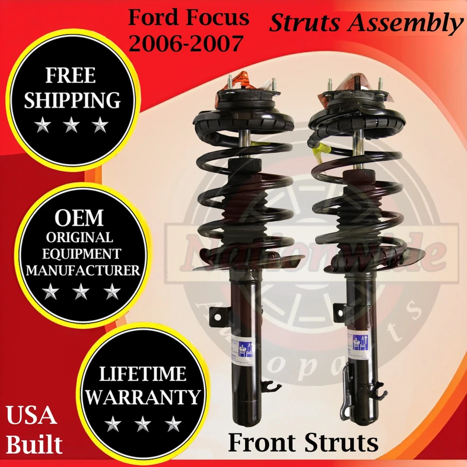 Puntales delanteros Monroe genuinos OEM para Ford Focus 2006-2007 garantía de por vida Foto 1 de 4