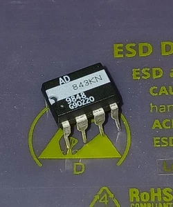 1x AD843KN  OpAmp  34MHz  250V/us  CBFET DIP8 Original!  - Picture 1 of 2