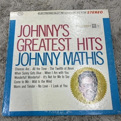 Johnny Mathis Johnny’s Greatest Hits LP Columbia CL 1133 Red 6-Eye Mono 1958 - Image 1 of 4