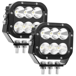 Cápsulas de Luz LED, 5 Pulgadas LED Luces de Conducción Todoterreno Punto Cuadrado Inundación Combo - Imagen 1 de 7