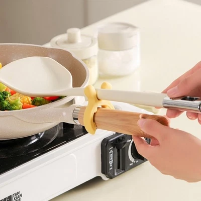 Spill Guard Silicone Spoon Holder Heat Proof Kitchen Utensil Rest Slip proof - Image 1 of 4