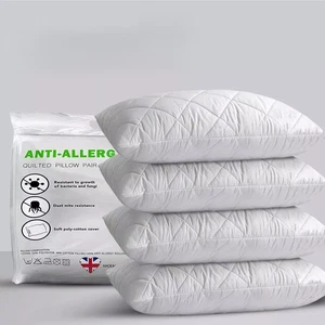 Quilted Extra Filled Luxury Bounce Back Bed Pack Hotel Quality Bed Pillow Pair - Picture 1 of 9