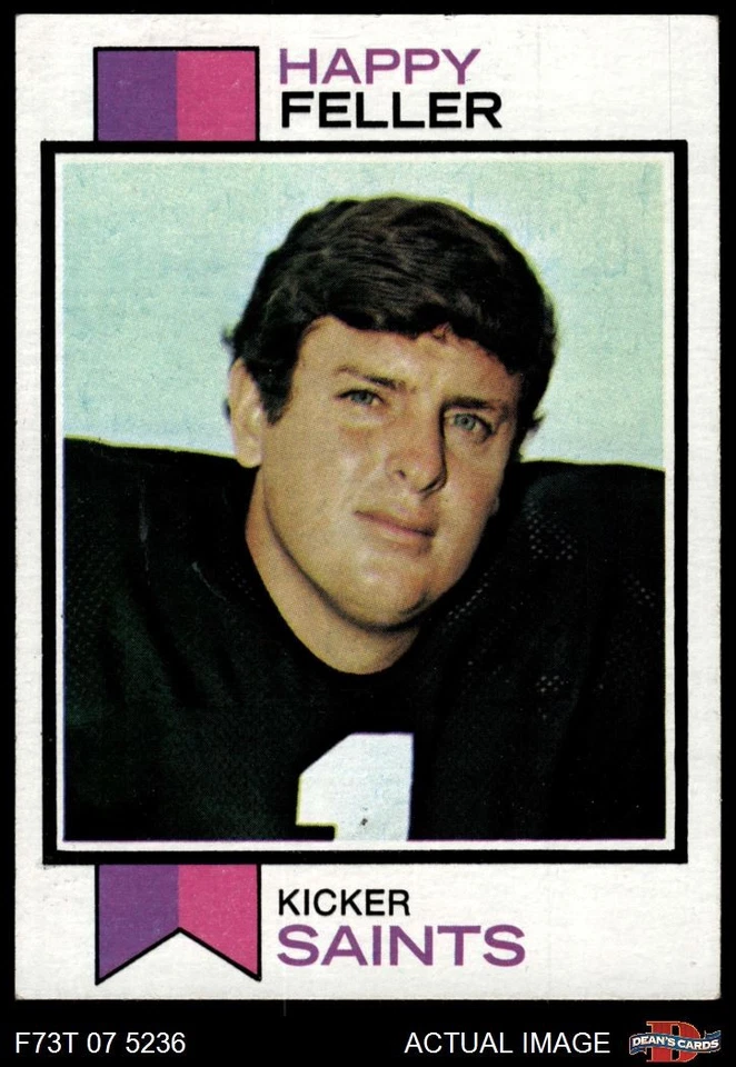 1973 Topps #304 Happy Feller Saints RC Texas 6 - EX/MT - Image 1 of 1