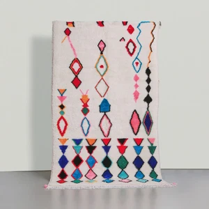 Handmade Minimalist Transitional Wool Rug 6x9 | Luxury Modern Bedroom Area Rug - Picture 1 of 8