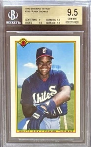 1990 Bowman Tiffany RC Rookie Frank Thomas #320 HOF BGS 9.5 - Picture 1 of 2