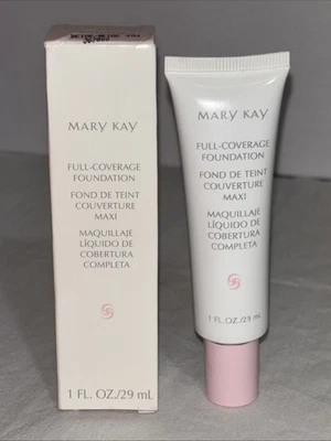 MARY KAY Full-Coverage Foundation BEIGE 404 Liquid 1 fl. oz. 367800 Pink Cap NOS - Image 1 of 3